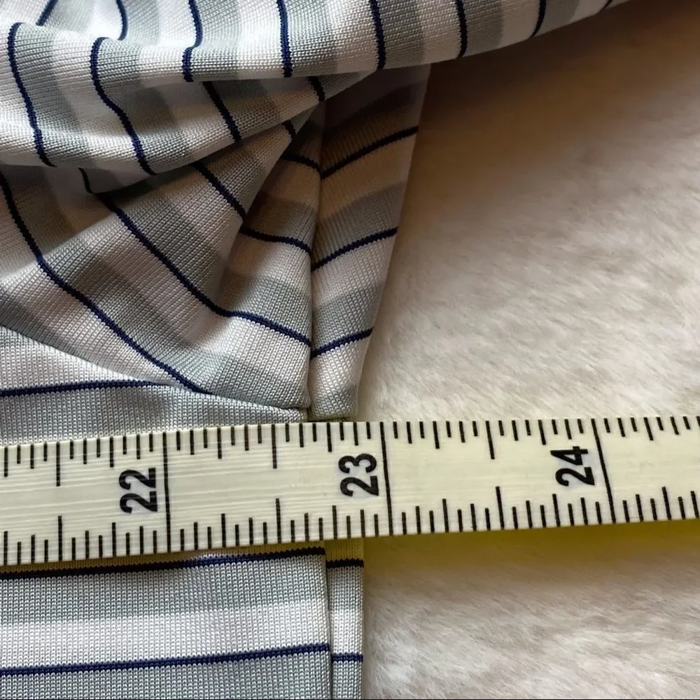 Adidas Striped Polo Size Medium